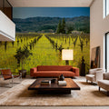 Vineyard Symmetry Mural Wallpaper - room preview 06