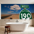 Desert Route 190 Mural Wallpaper - room preview 06