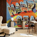 Greetings From Hampton Beach Mural Wallpaper - room preview 06