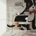 Puppy Love VI Mural Wallpaper - room preview 06