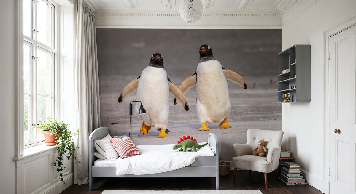 Penguin Promenade Mural Wallpaper - room preview 06