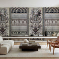 Flower Mountain, Brown Mural Wallpaper - room preview 06