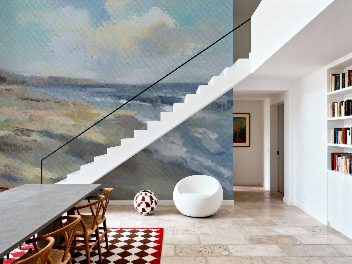 Morning Beach Mural Wallpaper - room preview 06