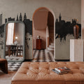 Glasgow Scotland Skyline Concrete Mural Wallpaper - room preview 06