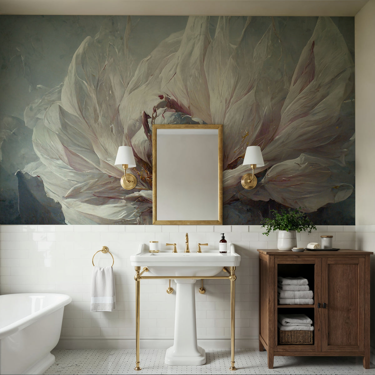 Scented Rose Mural Wallpaper - room preview 06