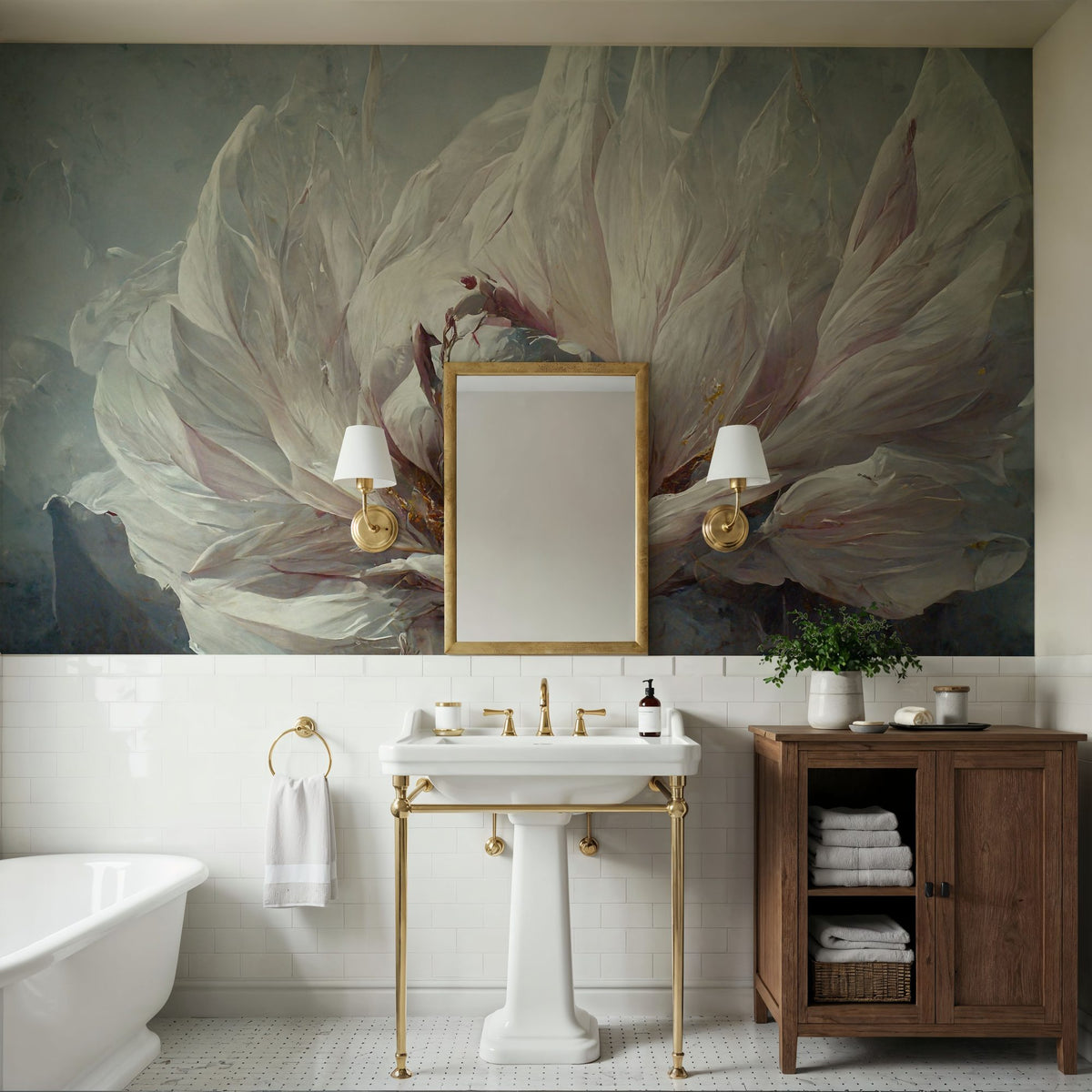 Scented Rose Mural Wallpaper - room preview 06