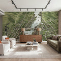 Old View of Mystic River, Connecticut, 1879 Mural Wallpaper - room preview 06