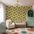 Papillion I, White Mural Wallpaper - room preview 06