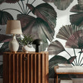 Ribbed Palm Fronds Mural Wallpaper - room preview 06