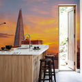 Metropolitan Sunset Yellow Mural Wallpaper - room preview 06