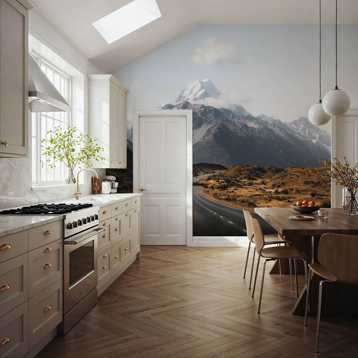 Roadtrip View Mural Wallpaper - room preview 06