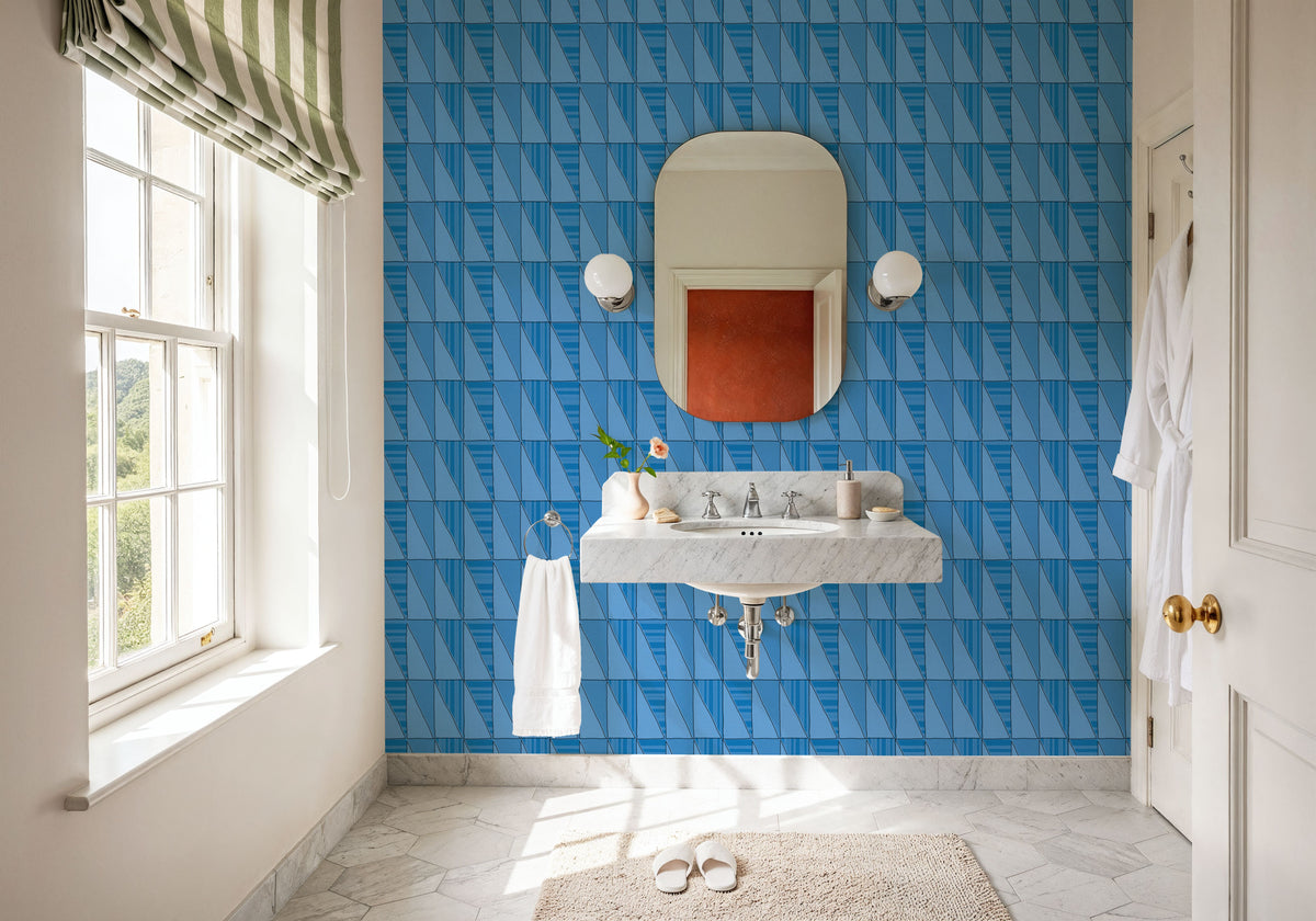 Seafood Shanty Baby Blue III Mural Wallpaper - room preview 06