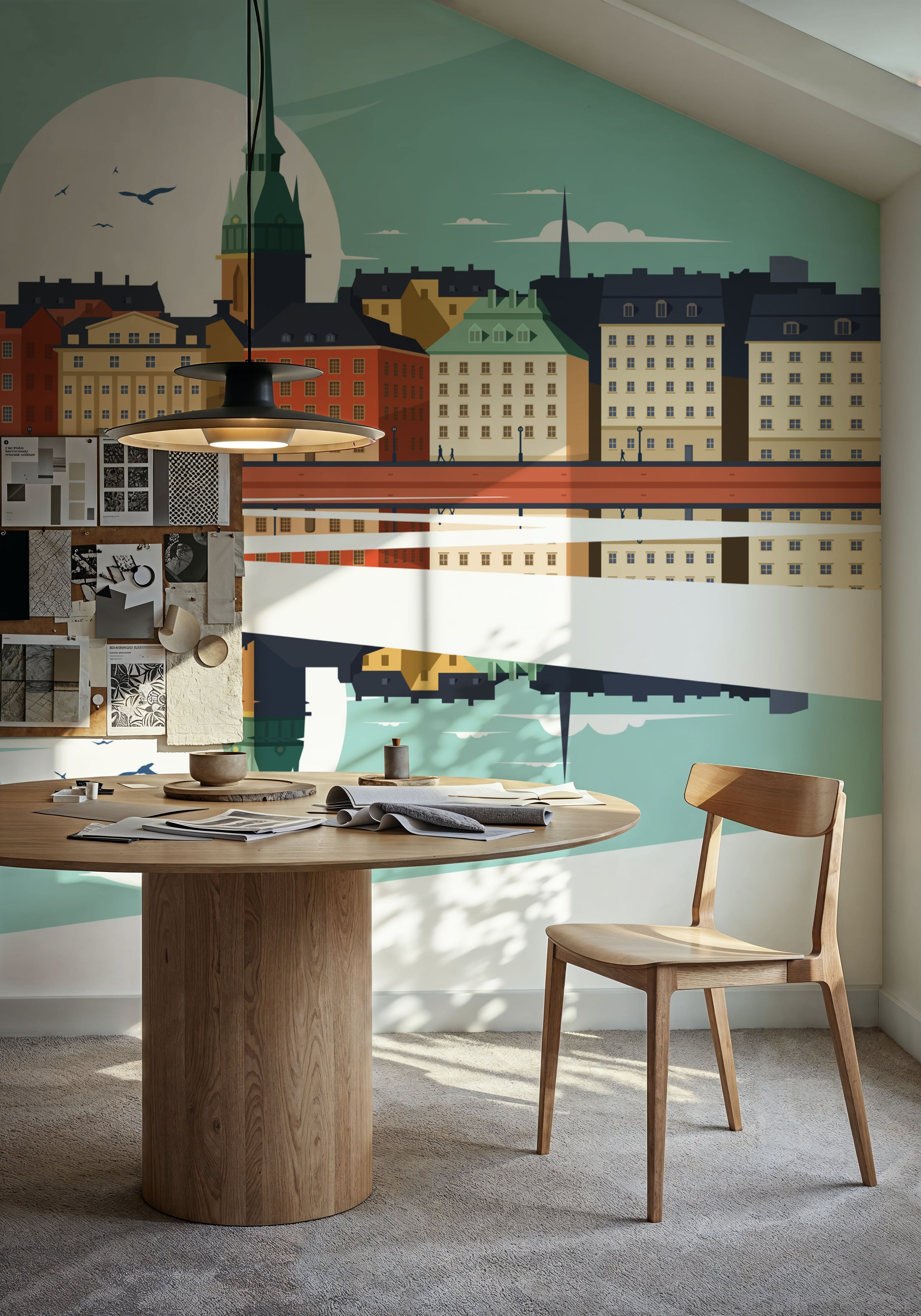 Travel Stockholm Mural Wallpaper