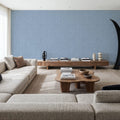Mottled Linen Effect, Sky Blue Mural Wallpaper - Blue Tone - room preview 06