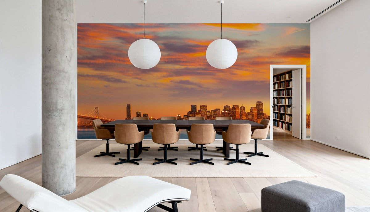 Bay Sunset Mural Wallpaper - room preview 06