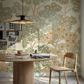 Overleaf Woodland, Green Mural Wallpaper - room preview 06