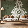 Holiday Form VI Mural Wallpaper - room preview 06