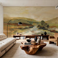 Valley River Mural Wallpaper - Purple Tone - room preview 06