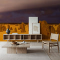 Storm Clouds and Rocks Mural Wallpaper - room preview 06