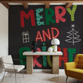 Holiday Wishes III Mural Wallpaper - room preview 06