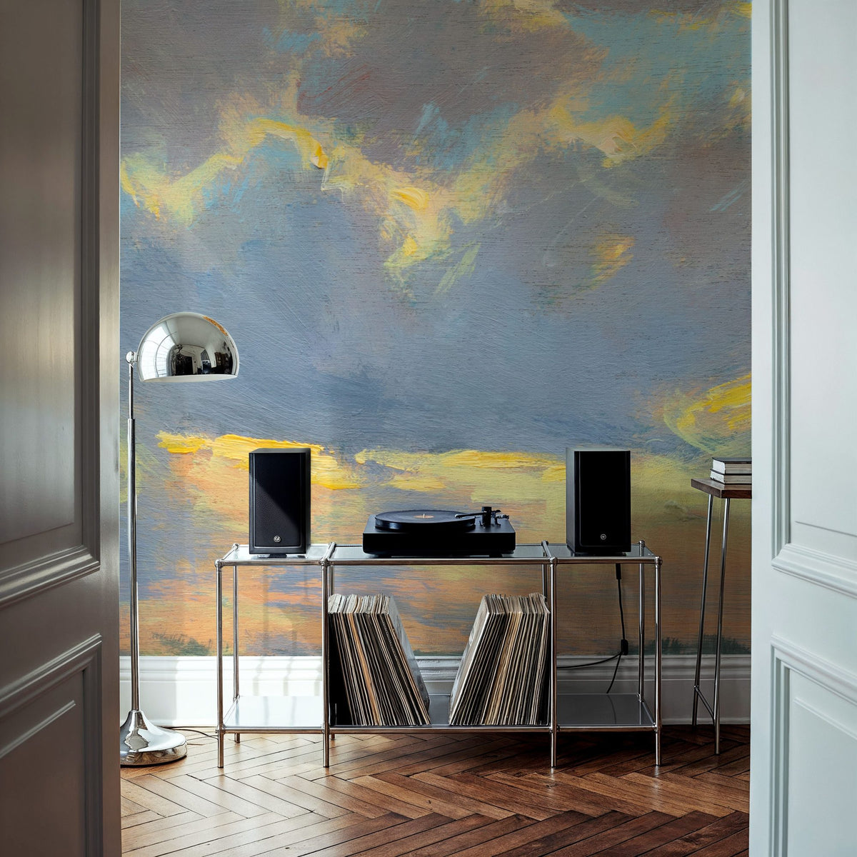 Twilight Reflections Mural Wallpaper - Neutral Tone - room preview 06