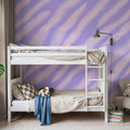 Tiger Animal Print, Pink on Lilac Mural Wallpaper - room preview 06