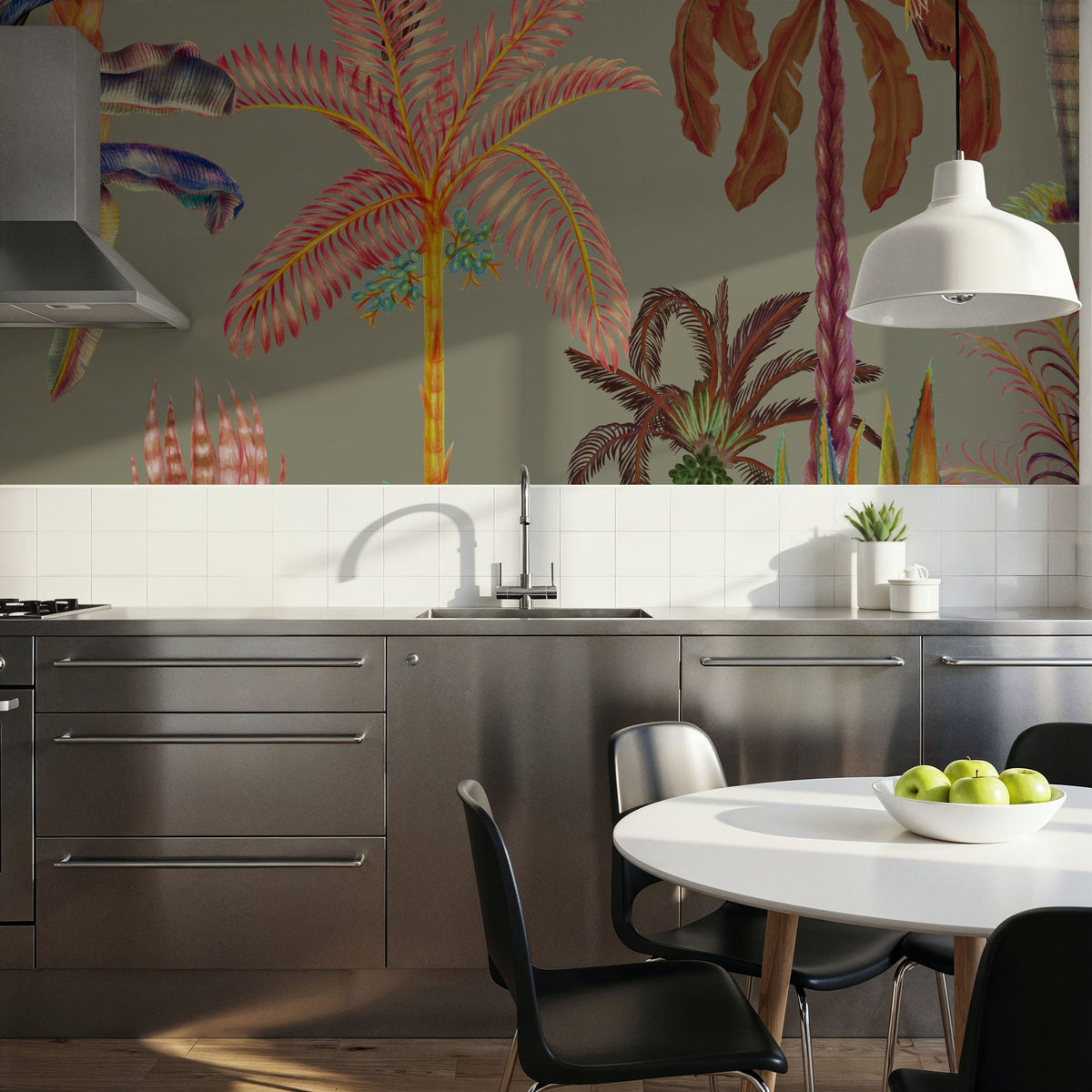 Statement Palms, Laurel Mural Wallpaper - room preview 06