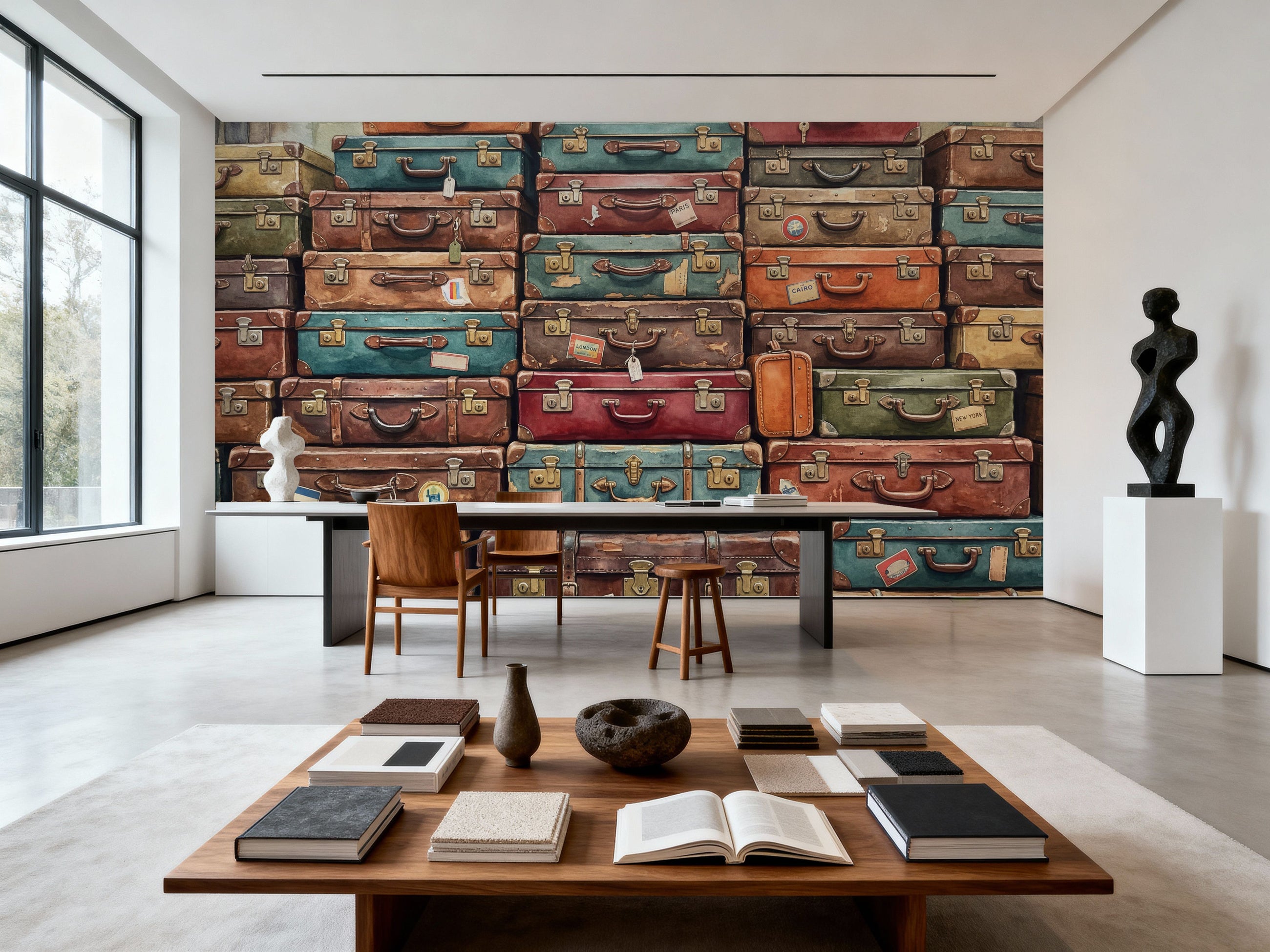 Time Travel - Stacked Series Mural Wallpaper