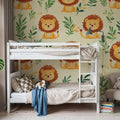 Lion Room Mural Wallpaper - room preview 06