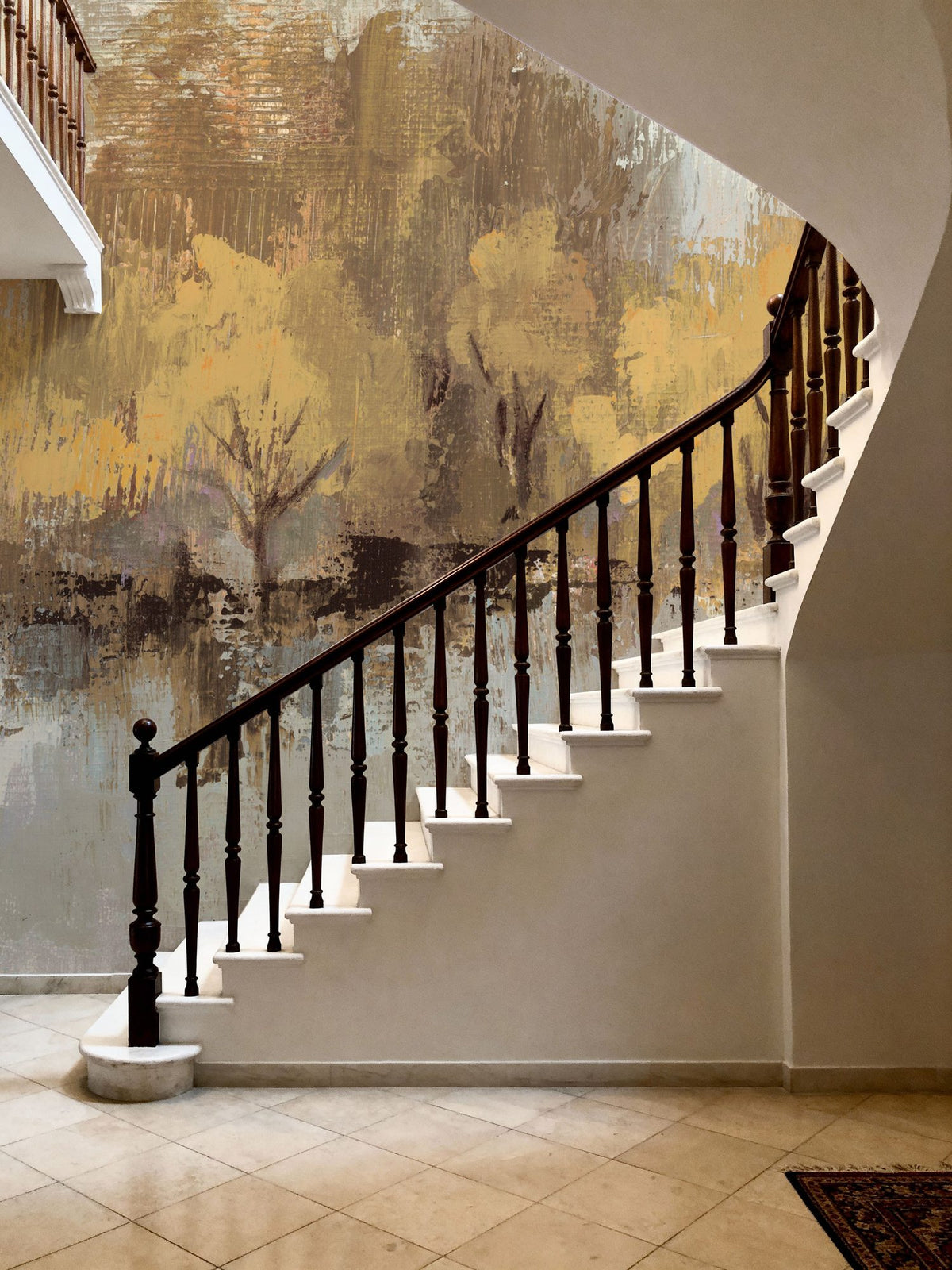 Bright Autumn Reflection Mural Wallpaper - room preview 06