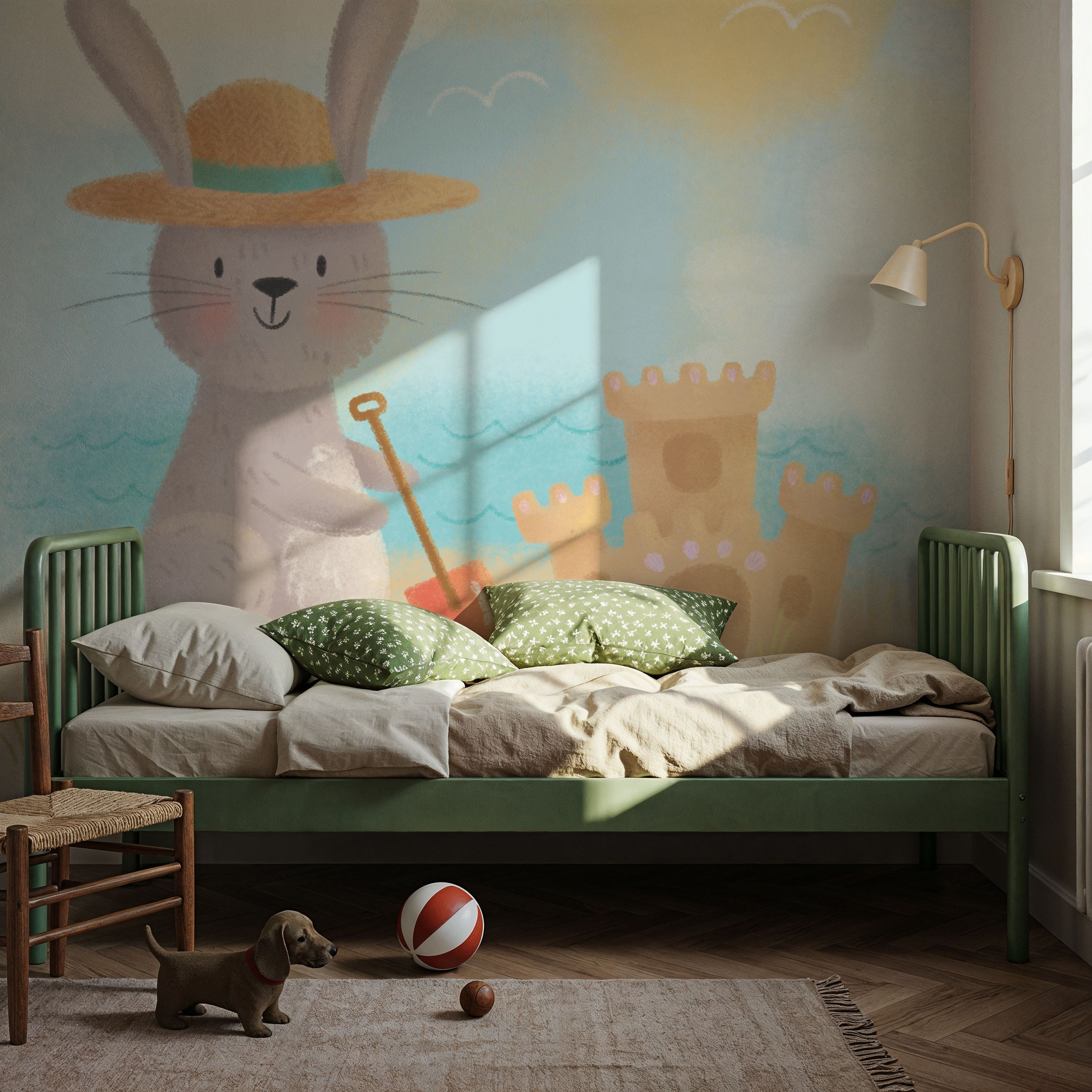 Beach Bunny Mural Wallpaper