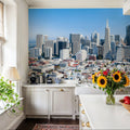 San Francisco Skyline Mural Wallpaper - room preview 06
