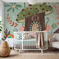 Floralscape Fairies IV Mural Wallpaper - room preview 06
