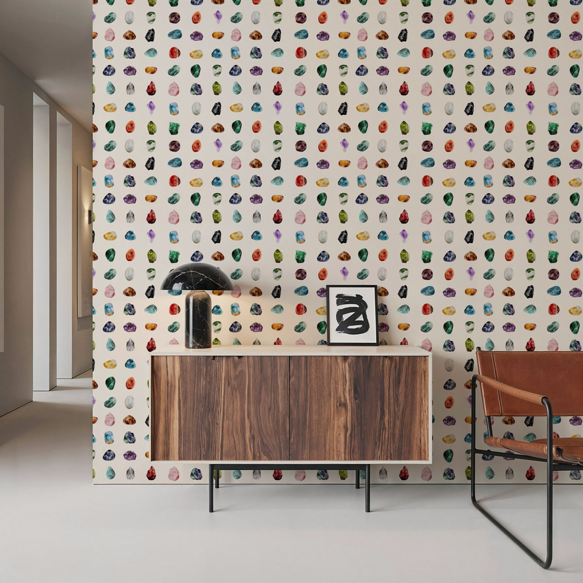 Precious Stones Mural Wallpaper - room preview 06