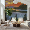 Columbia Sunset Mural Wallpaper - room preview 06