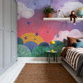 Sunset Landscape Mural Wallpaper - room preview 06