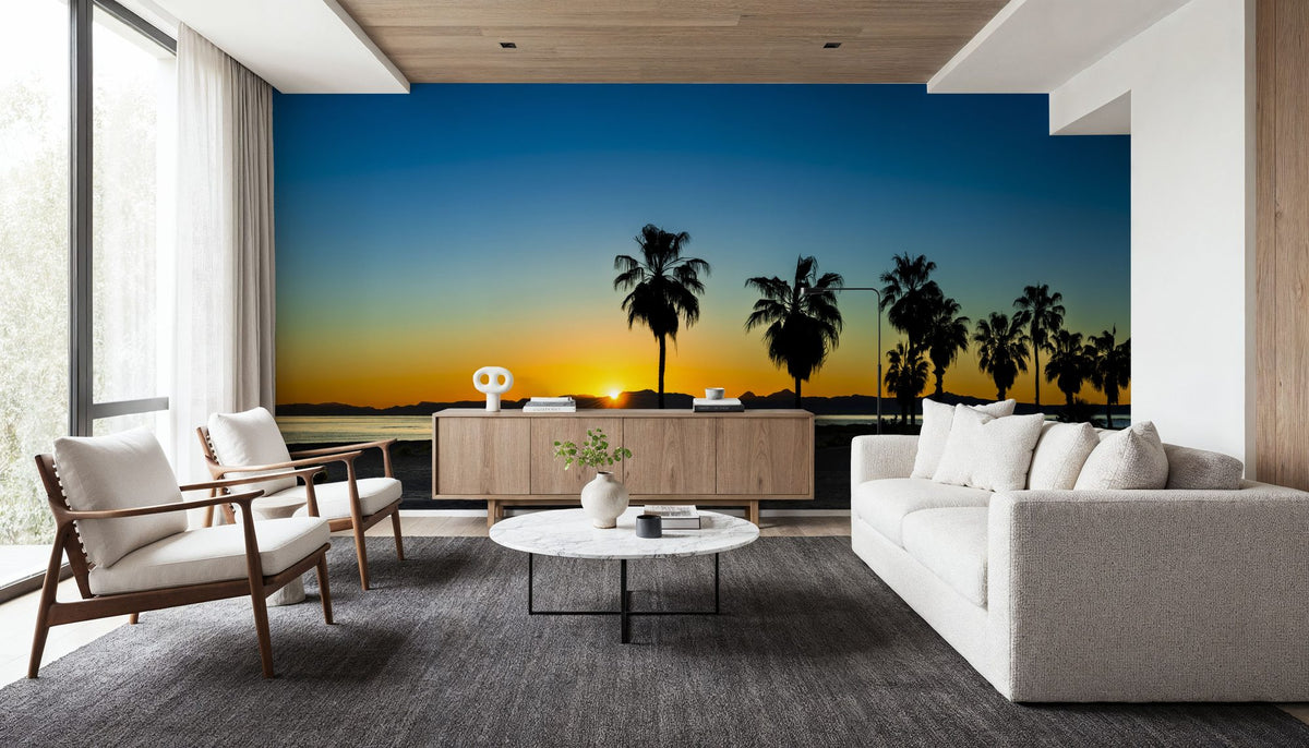 Palm Baja Dawn Mural Wallpaper - room preview 06