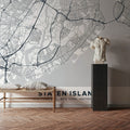 Map of Staten Island Mural Wallpaper - room preview 06