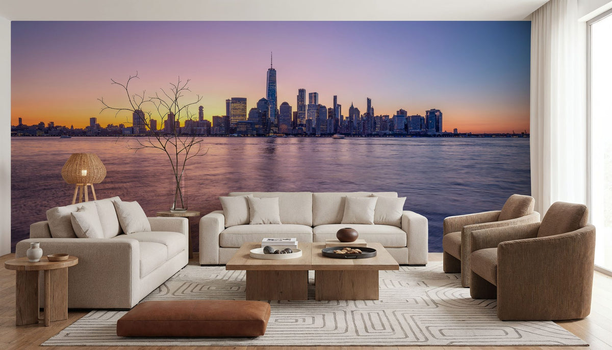 One World Sunrise Mural Wallpaper - room preview 06
