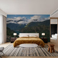Diablo Lake and Colonial Peak Mural Wallpaper - room preview 06
