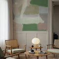 Spring Green Abstract Mural Wallpaper - room preview 06