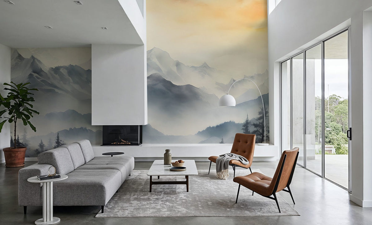 The Mountain Pass Mural Wallpaper - room preview 06