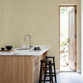 Mottled Linen Effect, Citrus Mural Wallpaper - room preview 06