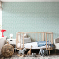 Seaside Fish Light Blue Mural Wallpaper - room preview 06