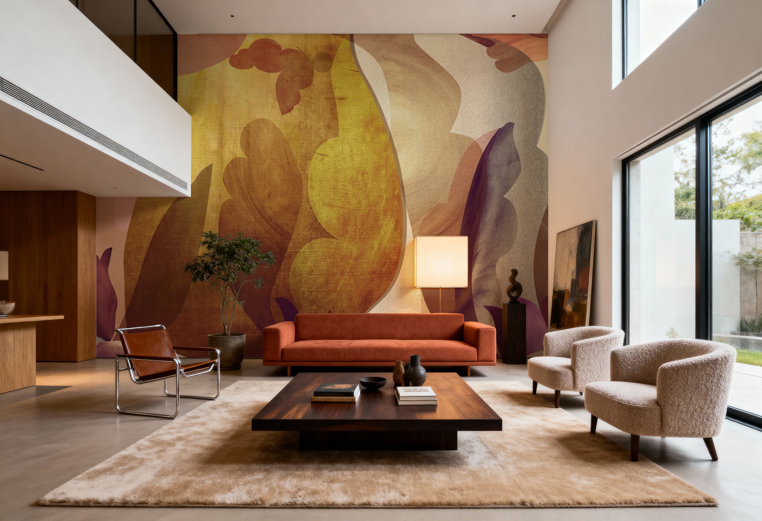Abstract Fun, Browns Mural Wallpaper