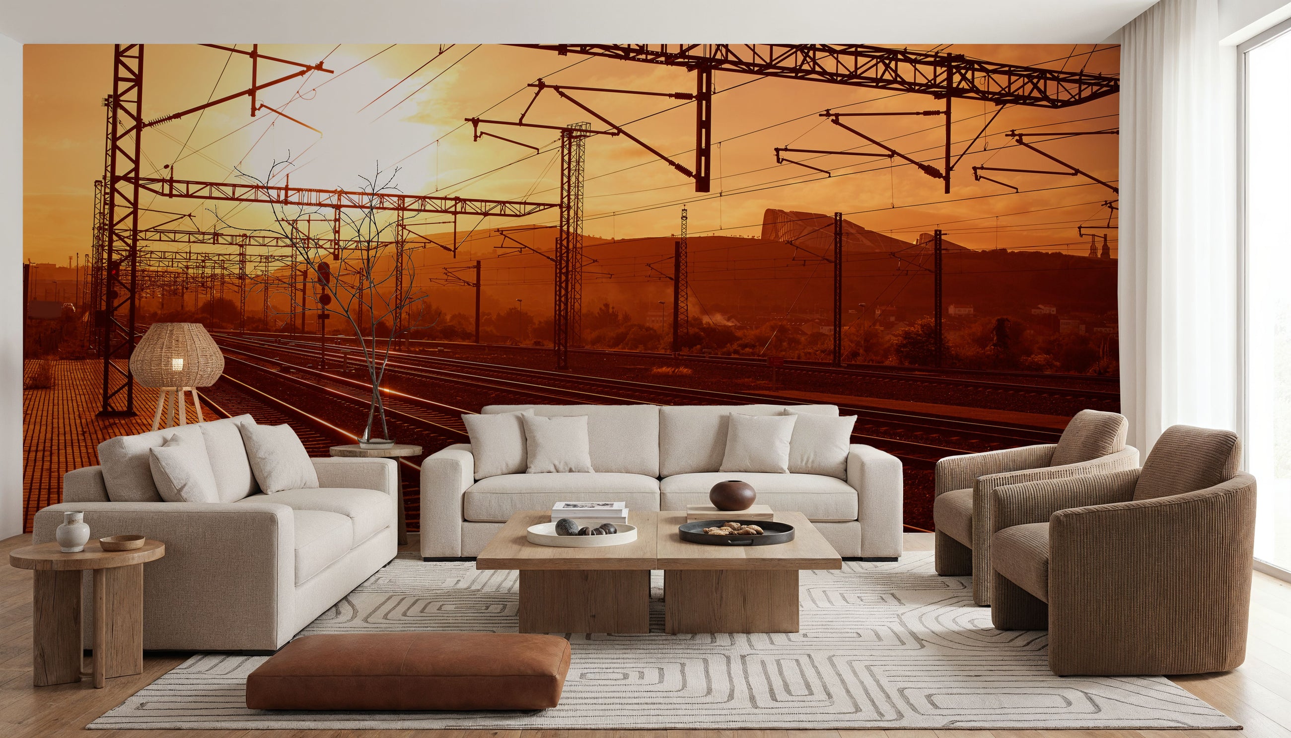 Santiago De Compostela Train Station Mural Wallpaper