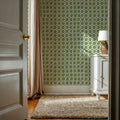 Mixed Forest Circles Inverse Mural Wallpaper - room preview 06