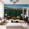 Rocky Mountain Train Mural Wallpaper - room preview 06