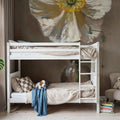 White Poppy Mural Wallpaper - room preview 06