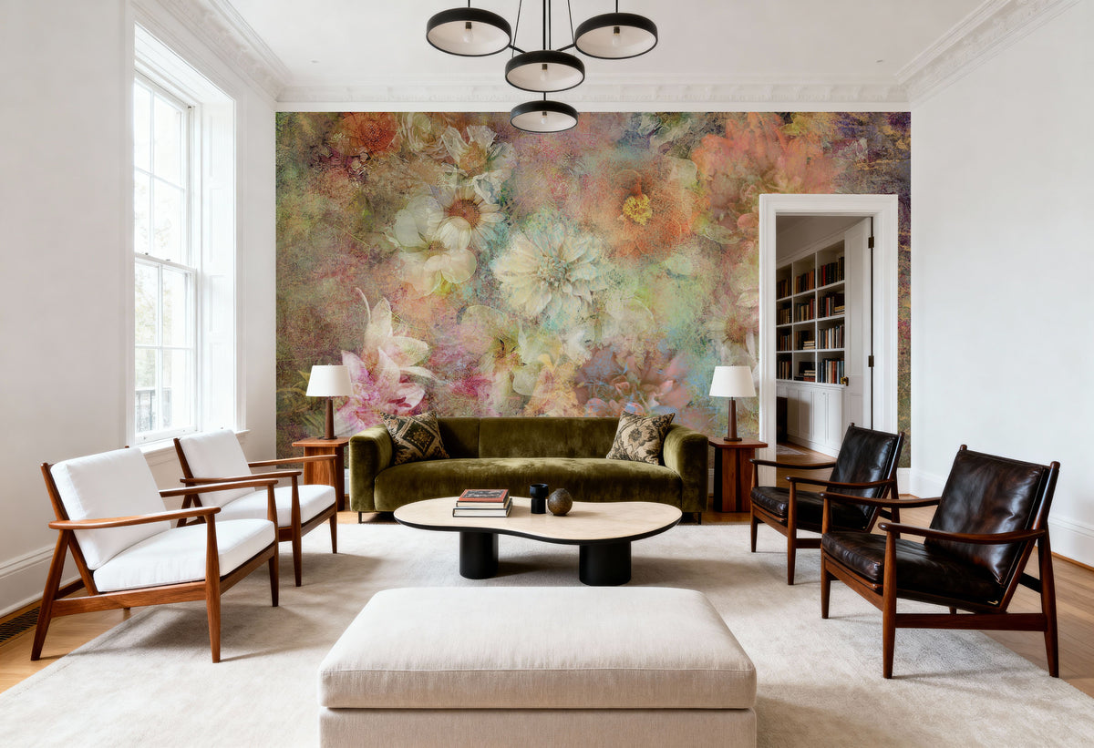 Floral Reverie Mural Wallpaper - room preview 06